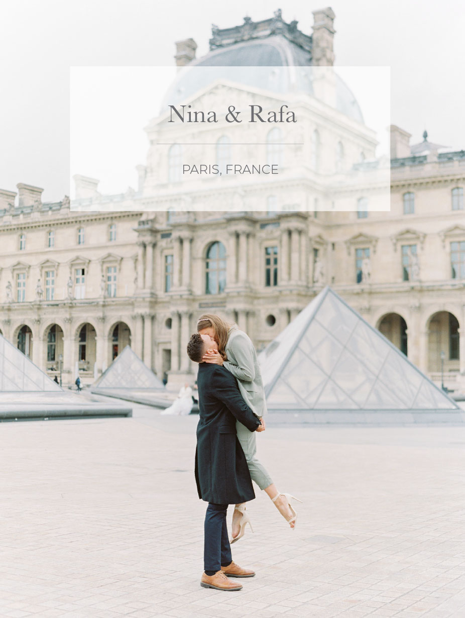 Engagement Session at The Louvre in Paris, France